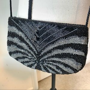 Vintage MAGID Beaded Formal Clutch Crossbody Bag